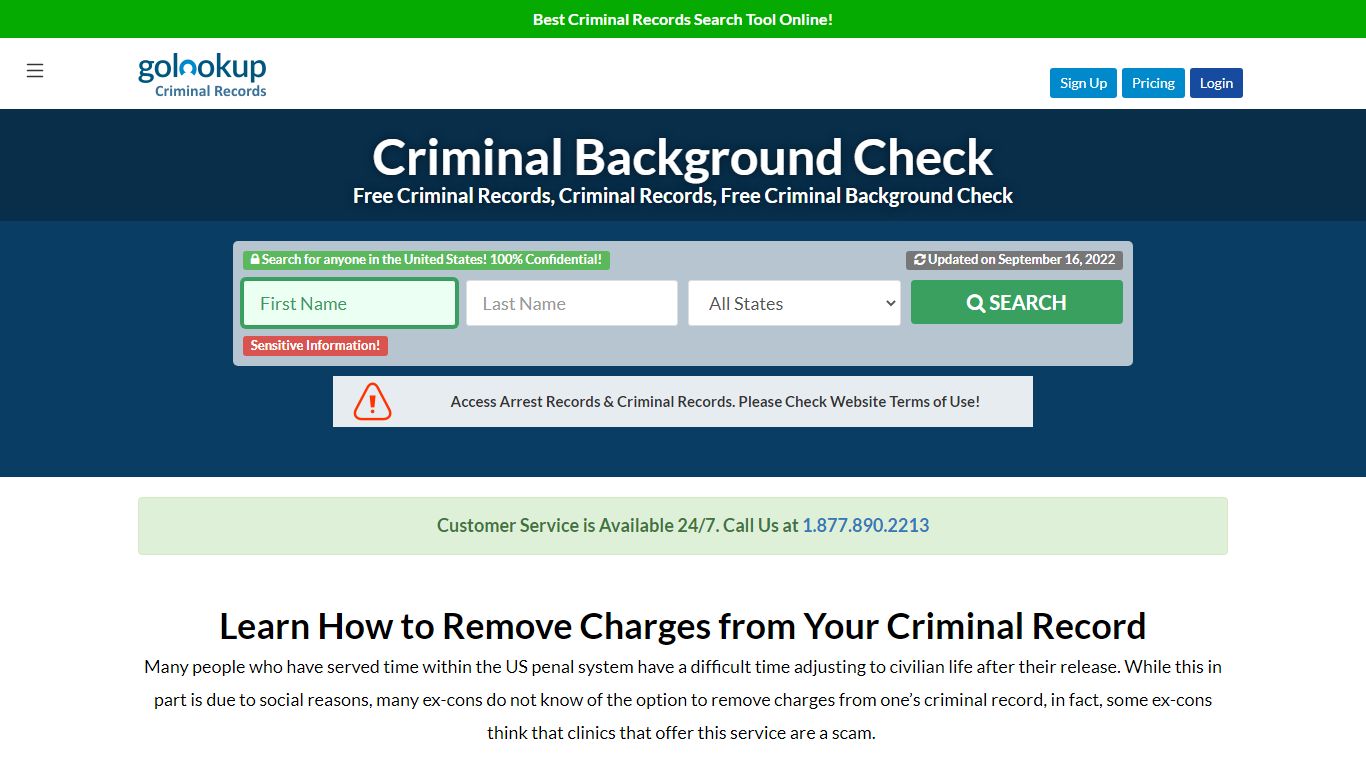 How to Remove Charges Off your Criminal Record - GoLookUp